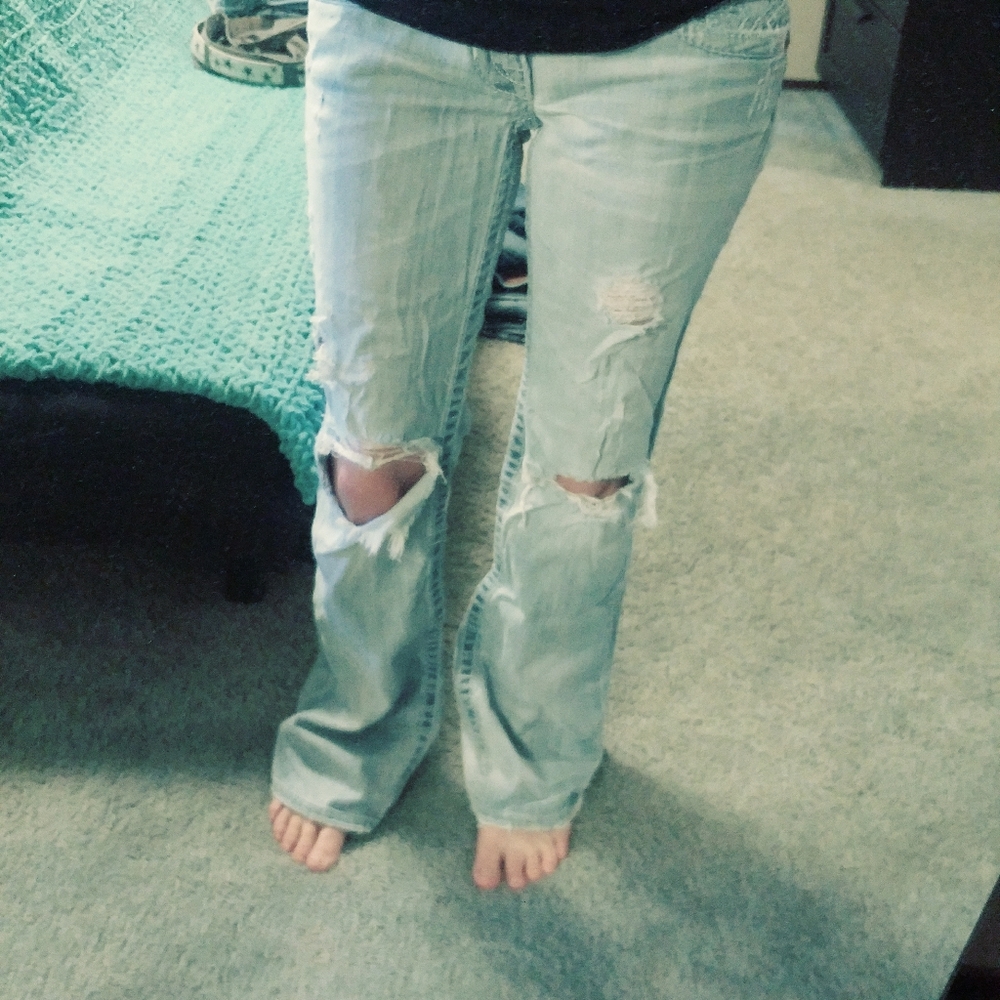 Big Star Distressed Light Wash Boot Cut